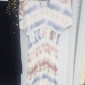 Long multi color dress